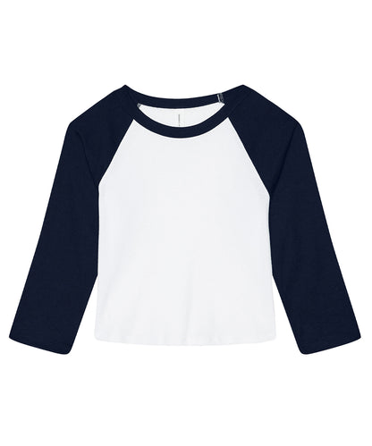 Bella Canvas Women’s micro rib 3/4 raglan baby t-shirt