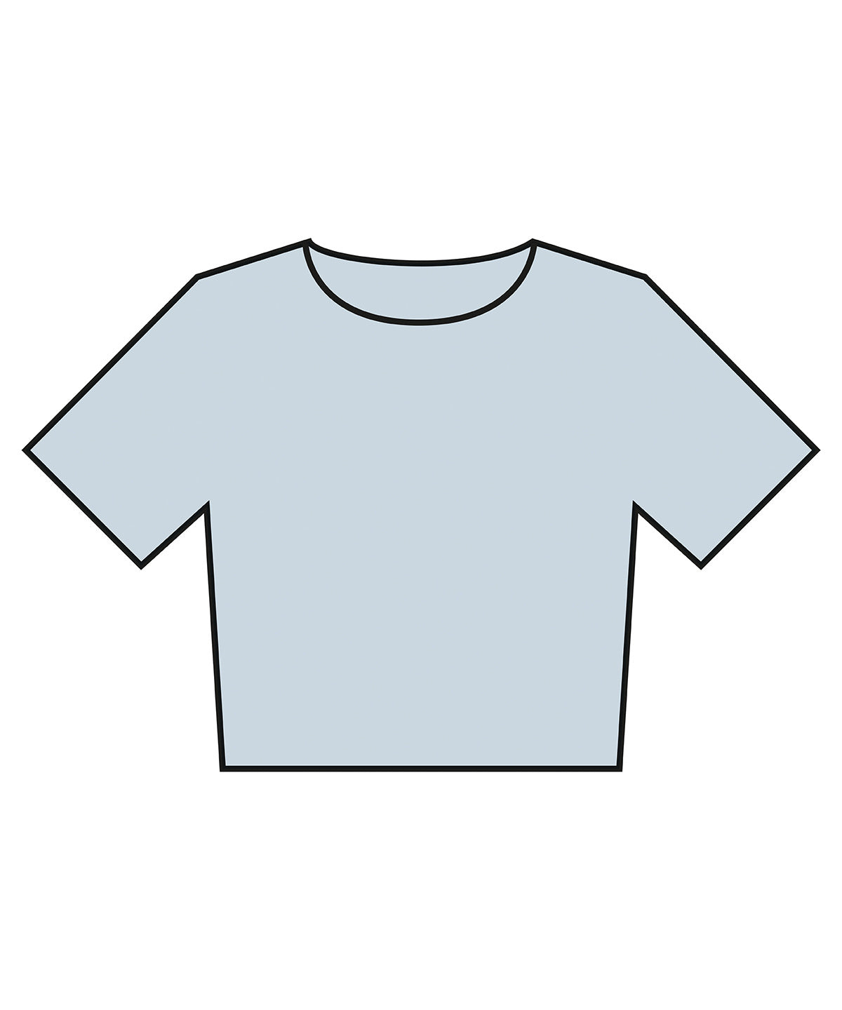 Bella Canvas Women’s heavyweight washed cropped tee