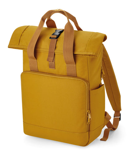 Bagbase Recycled twin handle roll-top laptop backpack