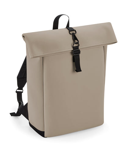 Bagbase Matte PU rolltop backpack