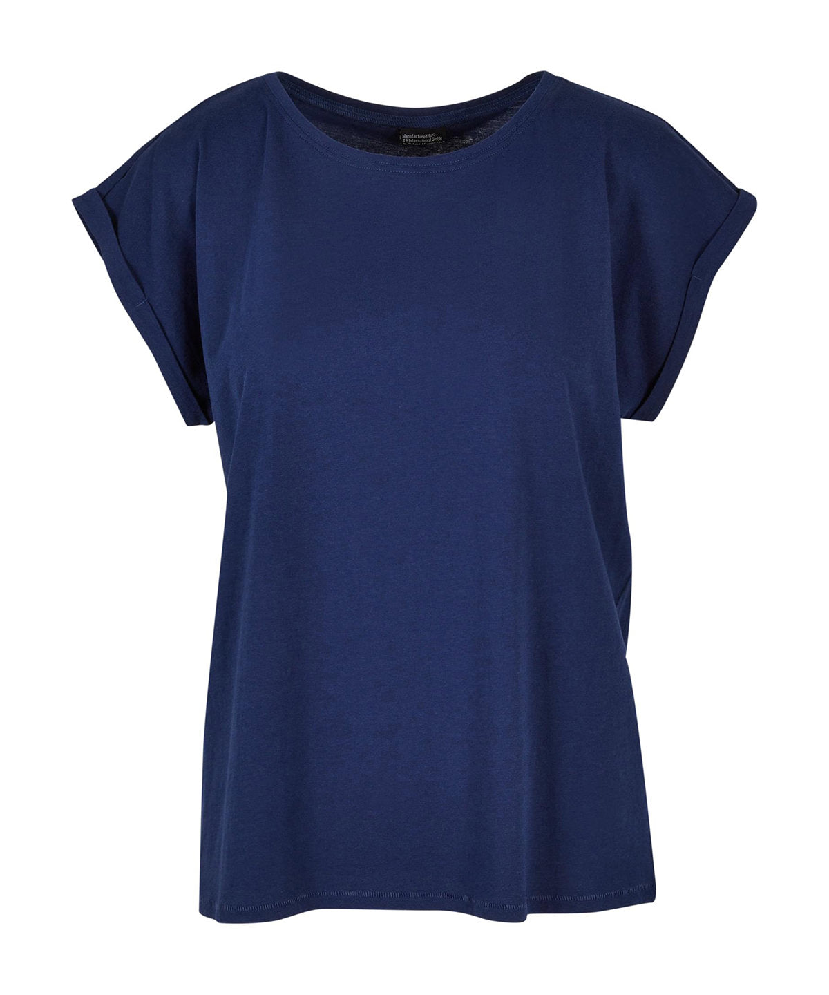 Build Your Brand Women's extended shoulder tee