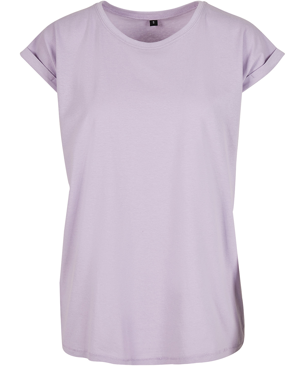 Build Your Brand Women's extended shoulder tee