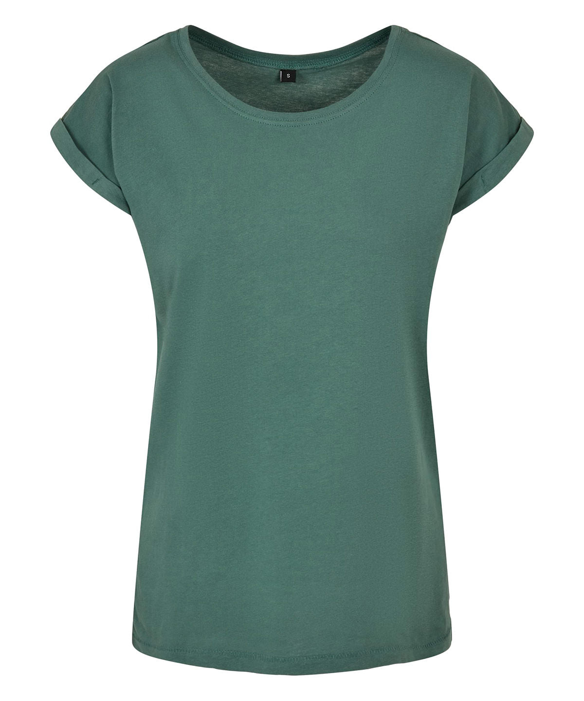 Build Your Brand Women's extended shoulder tee