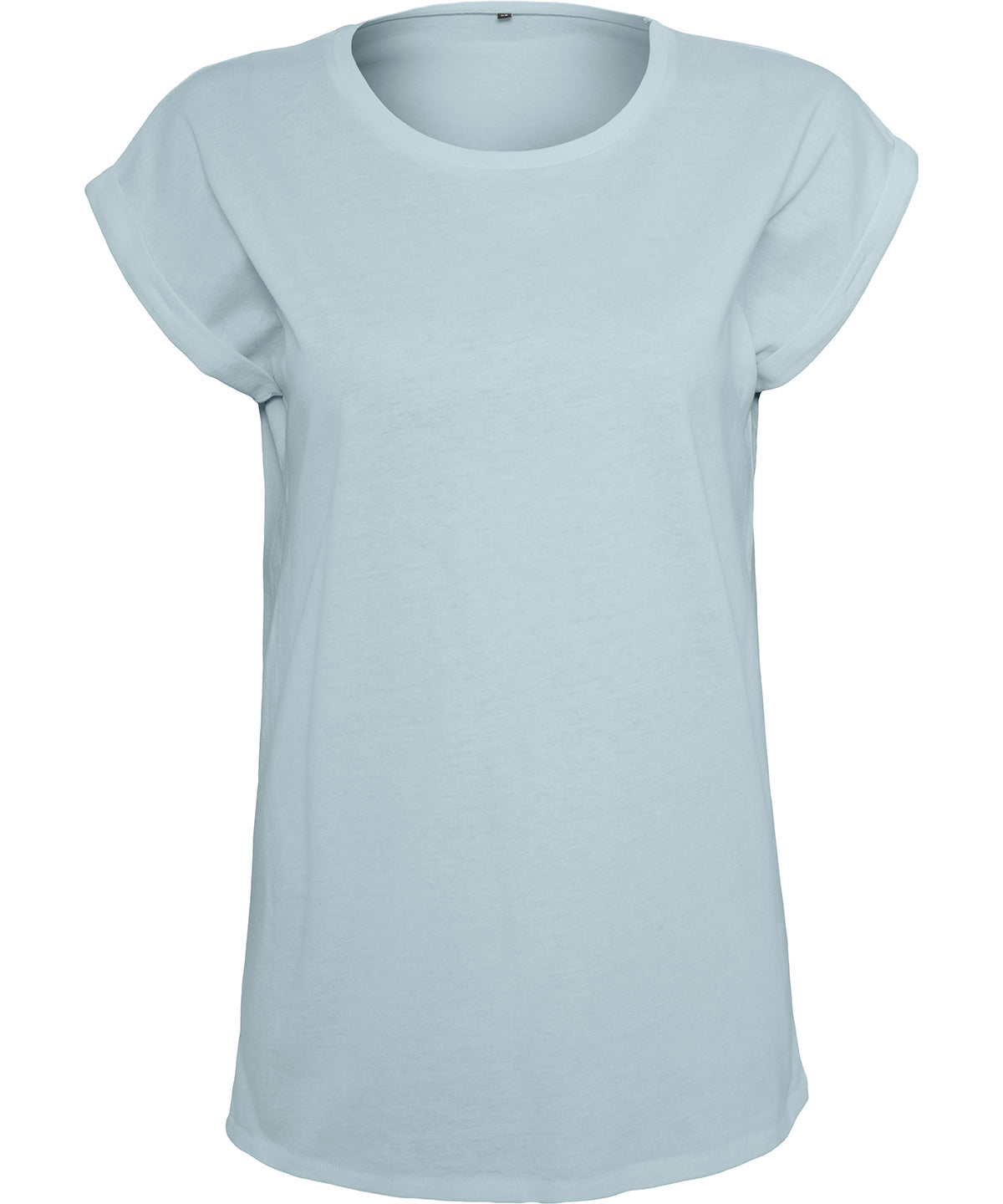 Build Your Brand Women's extended shoulder tee