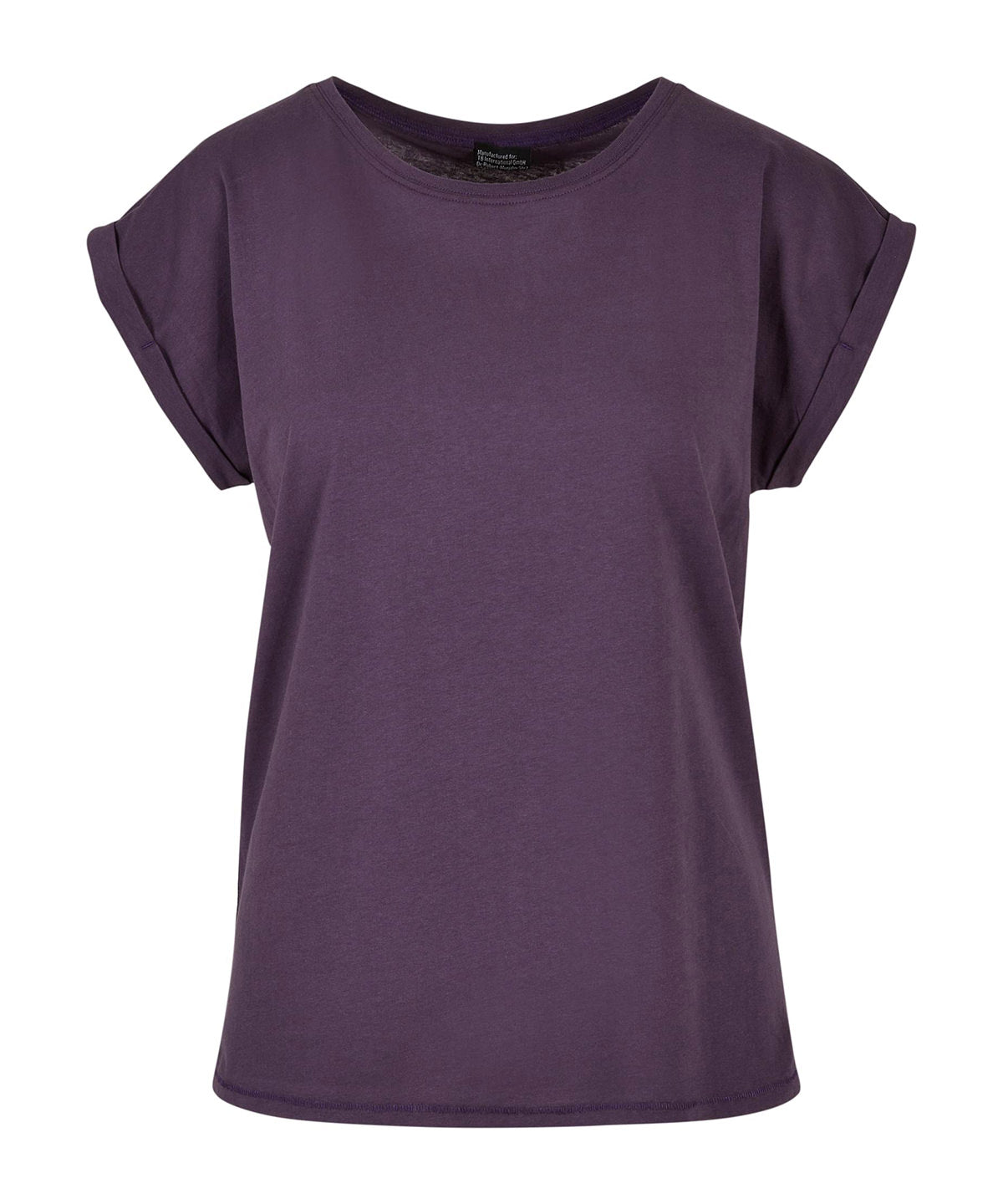 Build Your Brand Women's extended shoulder tee