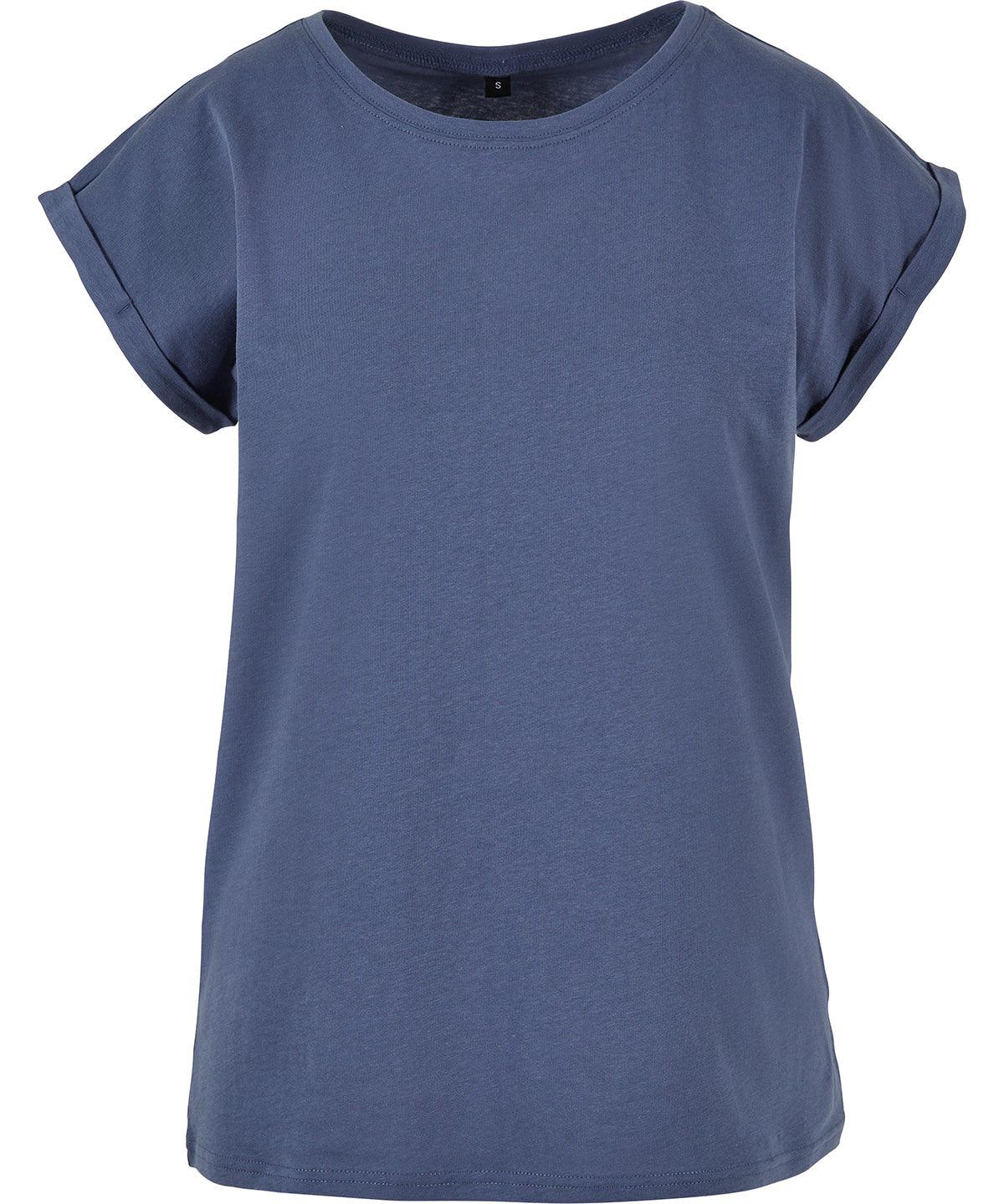 Build Your Brand Women's extended shoulder tee