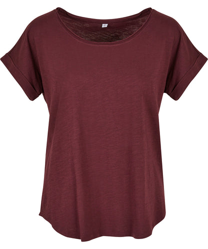 Build Your Brand Women's long slub tee