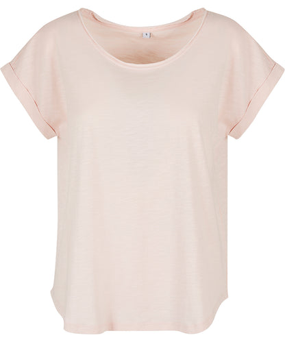Build Your Brand Women's long slub tee
