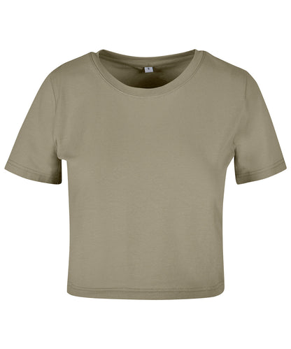 Build Your Brand Women's cropped tee