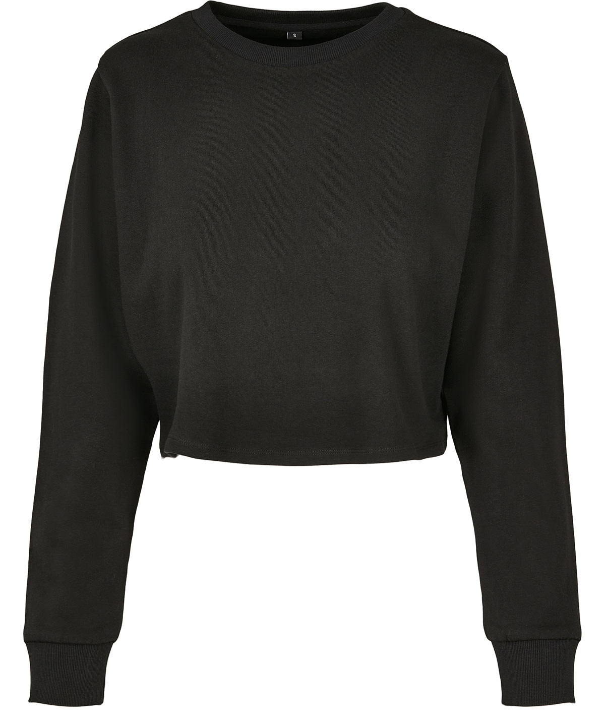 Build Your Brand Women’s terry cropped crew
