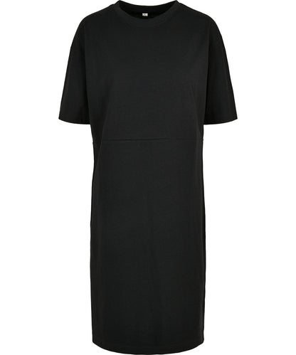 Build Your Brand Women's organic oversizes slit tee dress