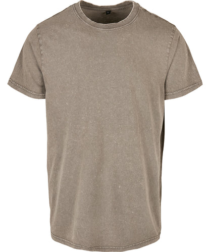 Build Your Brand Acid washed round neck tee