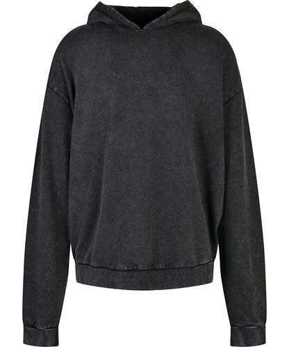 Build Your Brand Acid washed oversize hoodie