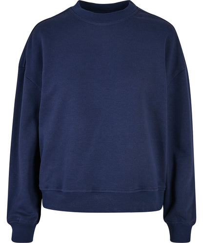 Build Your Brand Women’s oversized crew neck sweatshirt