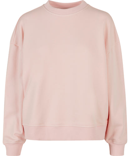 Build Your Brand Women’s oversized crew neck sweatshirt