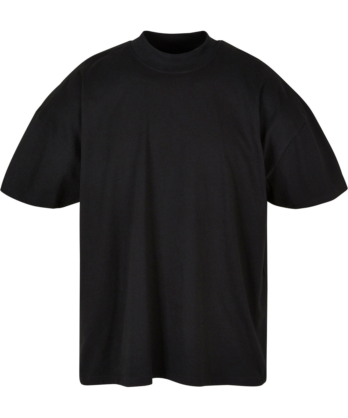 Build Your Brand Oversized mock neck tee