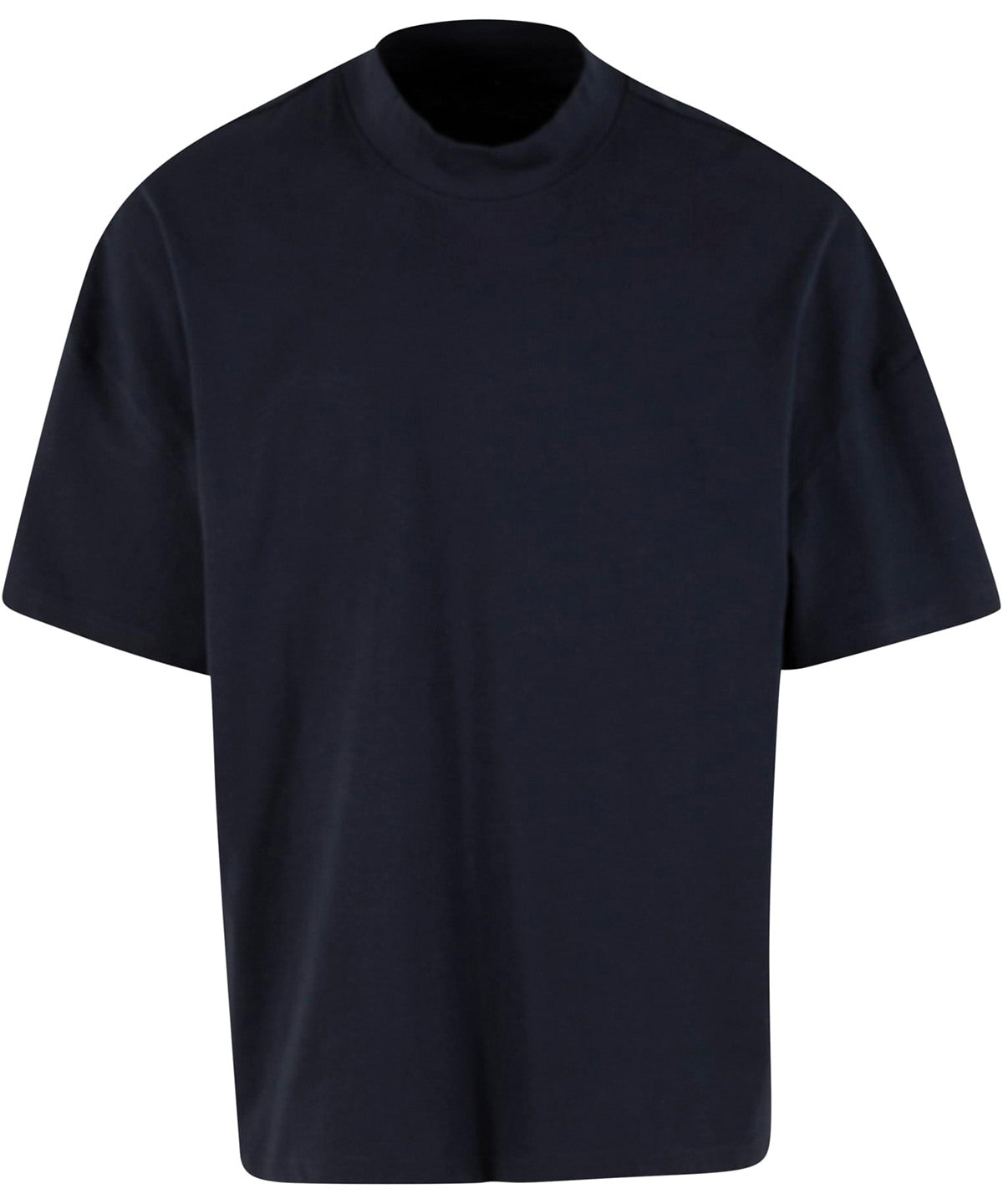 Build Your Brand Oversized mock neck tee