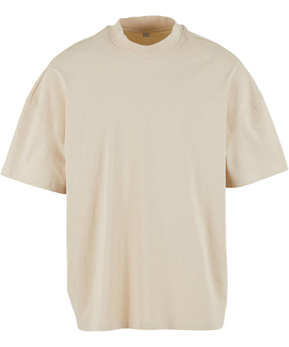 Build Your Brand Oversized mock neck tee