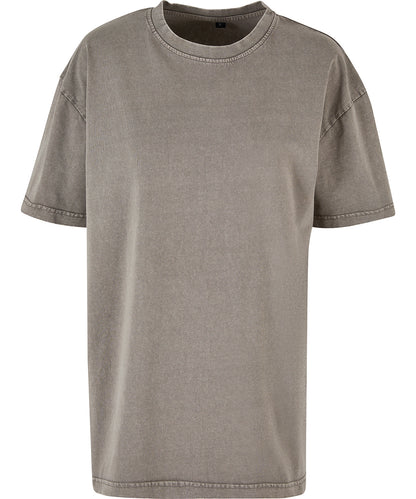 Build Your Brand Women’s oversized acid wash tee