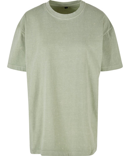Build Your Brand Women’s oversized acid wash tee