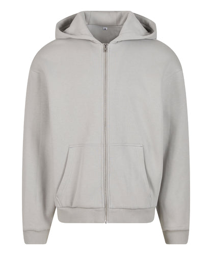 Build Your Brand Fluffy zip hoodie