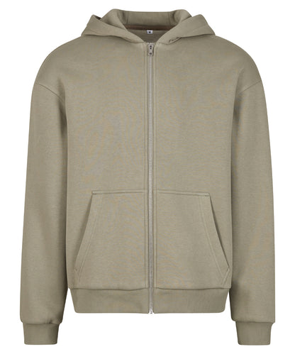 Build Your Brand Fluffy zip hoodie