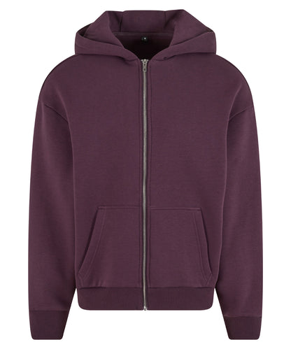 Build Your Brand Fluffy zip hoodie