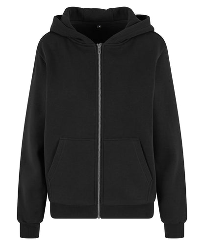 Build Your Brand Women’s fluffy zip hoodie