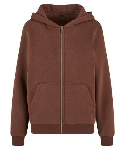 Build Your Brand Women’s fluffy zip hoodie