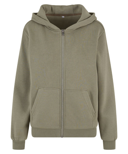 Build Your Brand Women’s fluffy zip hoodie