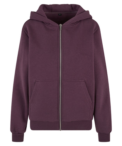 Build Your Brand Women’s fluffy zip hoodie