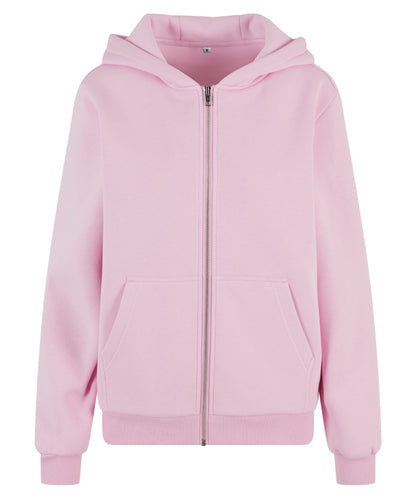 Build Your Brand Women’s fluffy zip hoodie