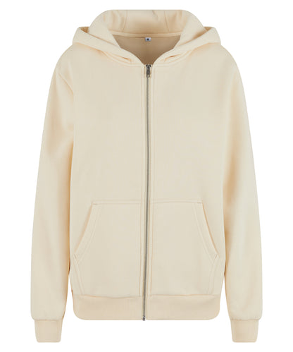 Build Your Brand Women’s fluffy zip hoodie