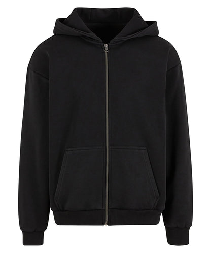 Build Your Brand Vintage heavy zip hoodie