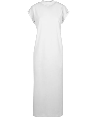 Build Your Brand  Women’s long extended shoulder dress