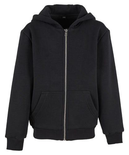 Build Your Brand Kids fluffy zip hoodie