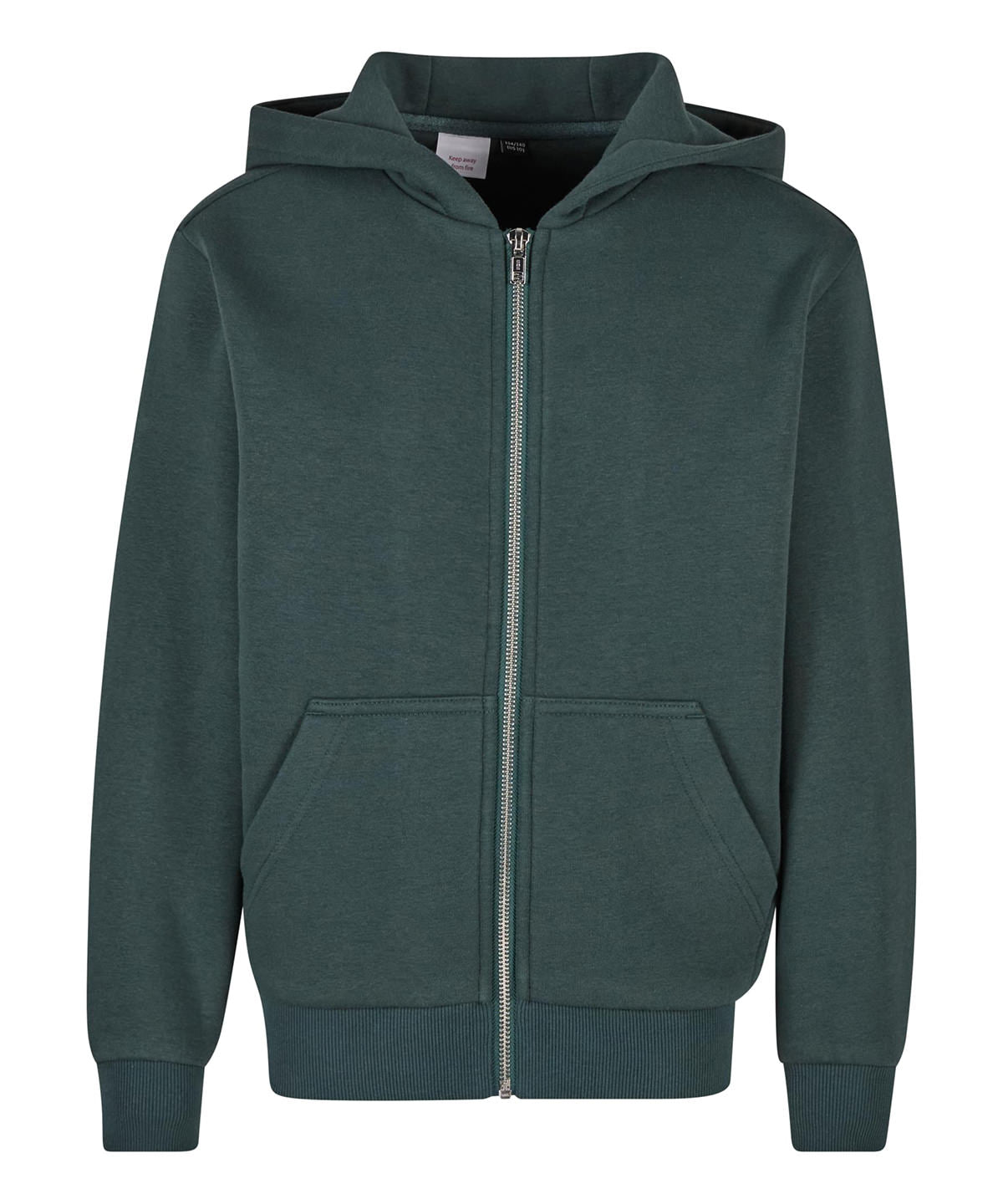Build Your Brand Kids fluffy zip hoodie