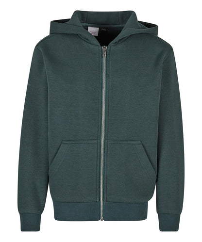 Build Your Brand Kids fluffy zip hoodie