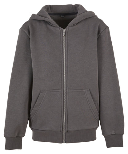 Build Your Brand Kids fluffy zip hoodie