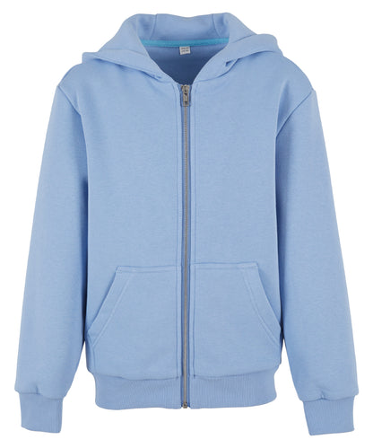 Build Your Brand Kids fluffy zip hoodie
