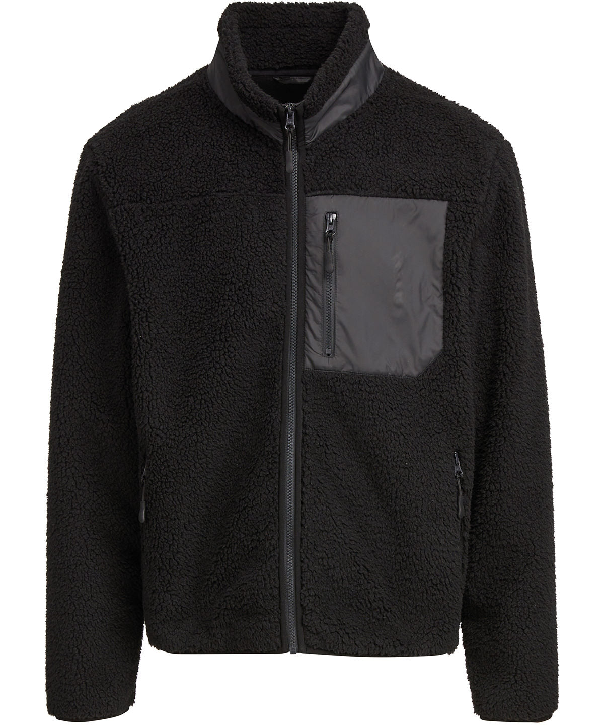 Build Your Brand Bonded sherpa jacket