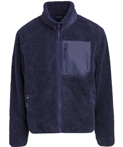 Build Your Brand Bonded sherpa jacket