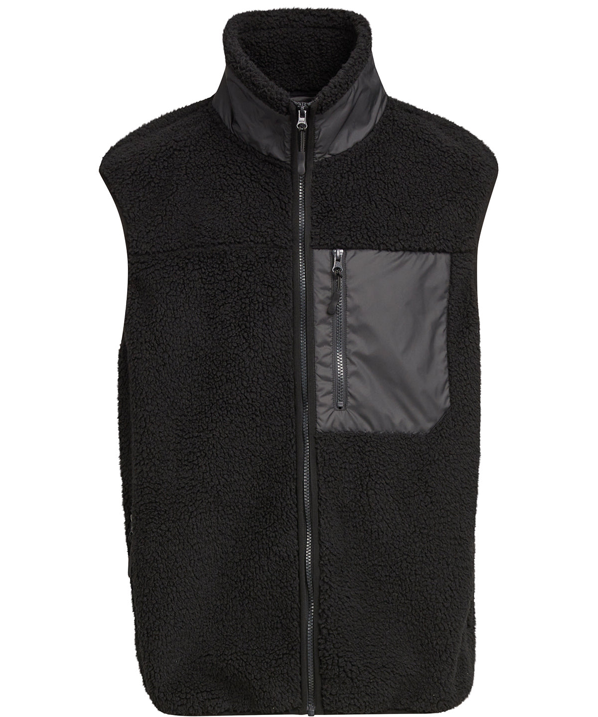 Build Your Brand Bonded sherpa vest