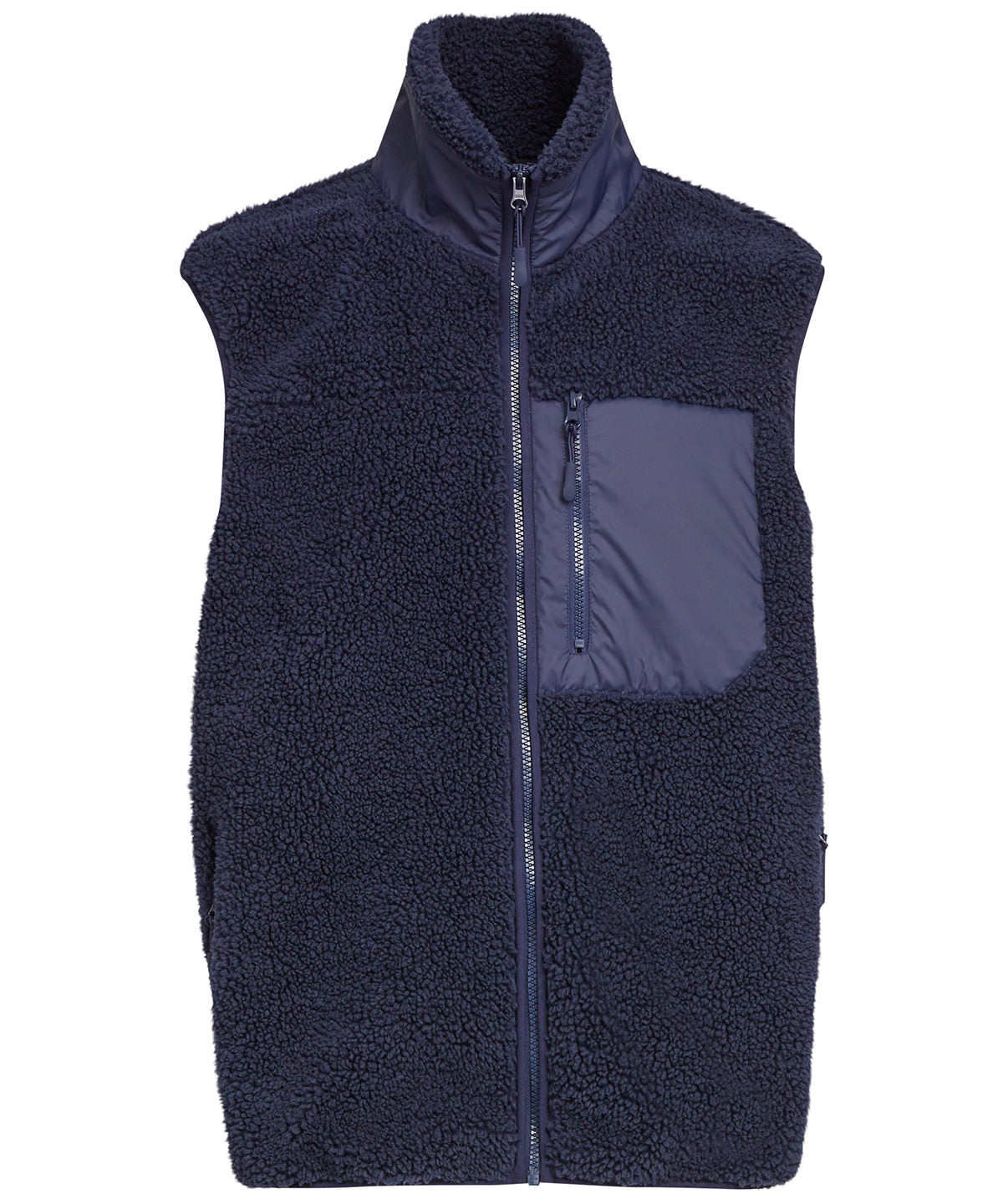 Build Your Brand Bonded sherpa vest
