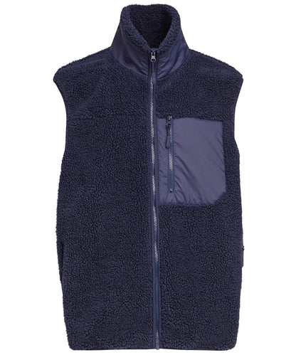 Build Your Brand Bonded sherpa vest