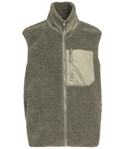 Build Your Brand Bonded sherpa vest