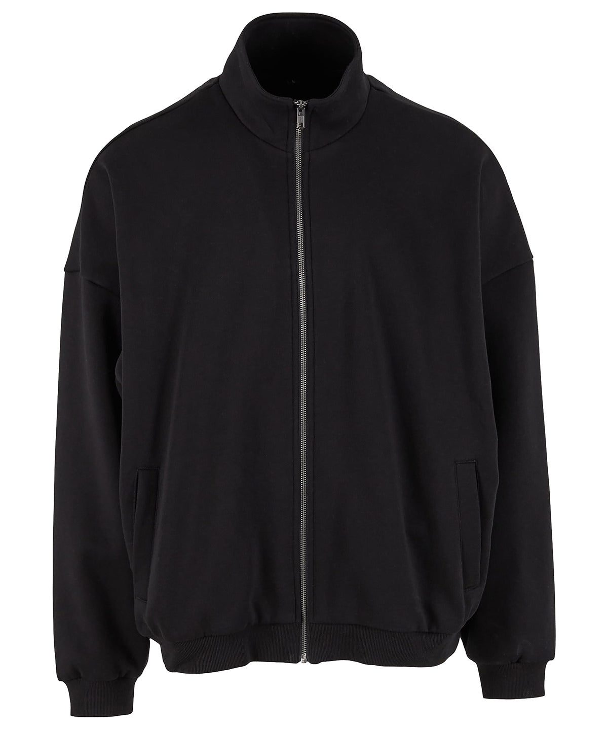 Build Your Brand Oversized zip jacket