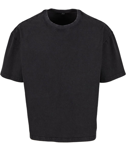 Build Your Brand Vintage cropped heavy oversized tee