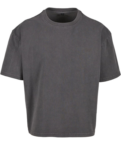 Build Your Brand Vintage cropped heavy oversized tee