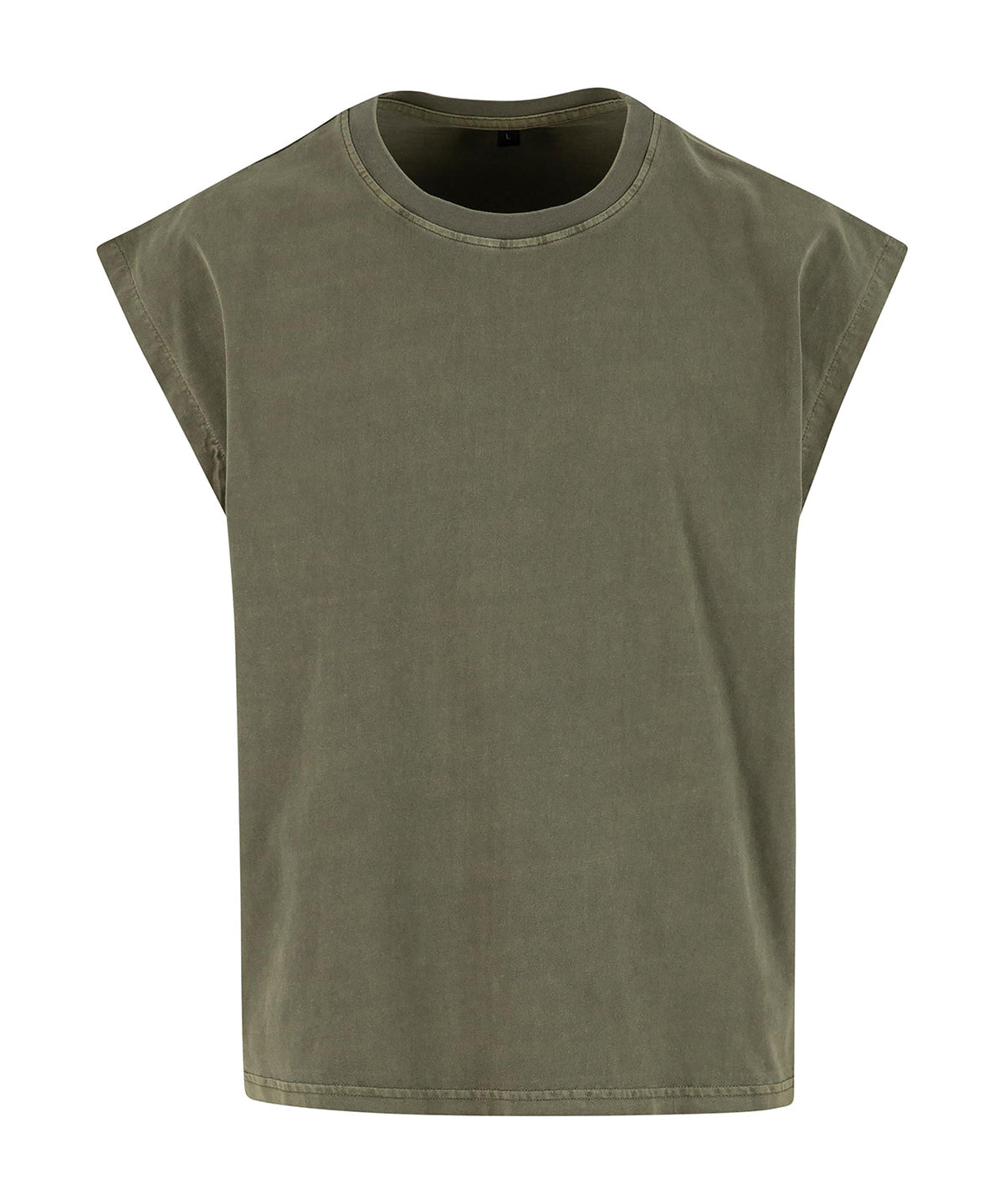 Build Your Brand Vintage cropped heavy sleeveless tee